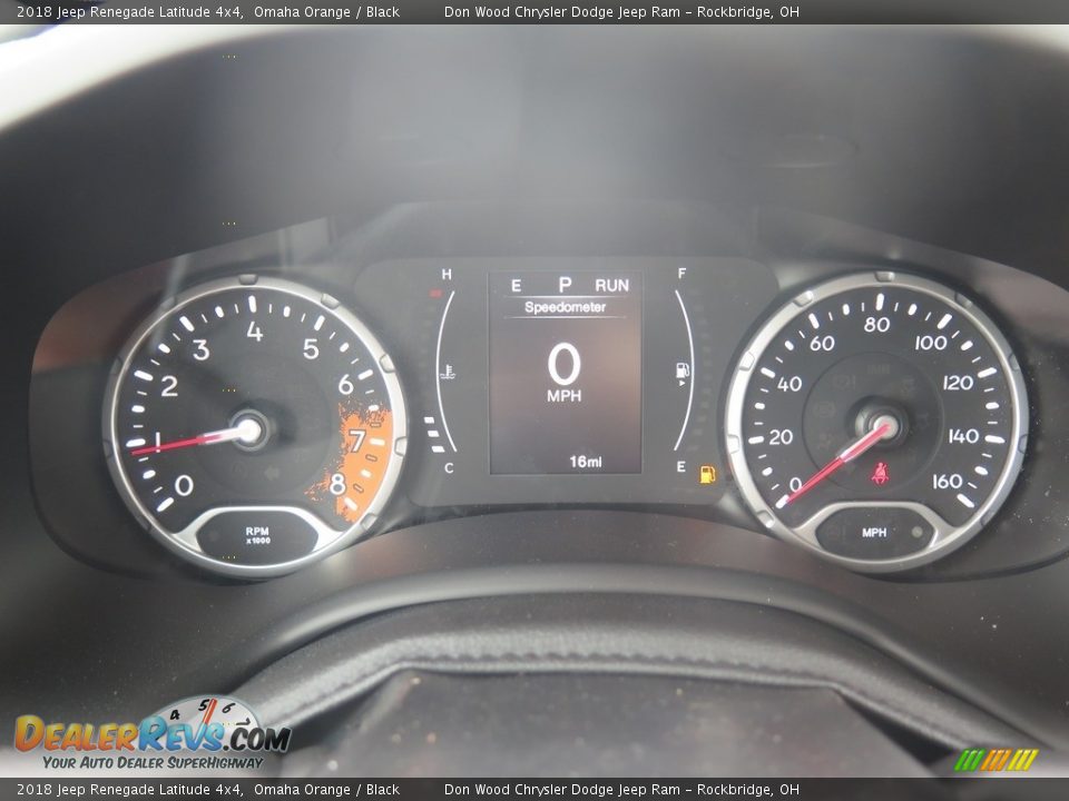 2018 Jeep Renegade Latitude 4x4 Omaha Orange / Black Photo #19