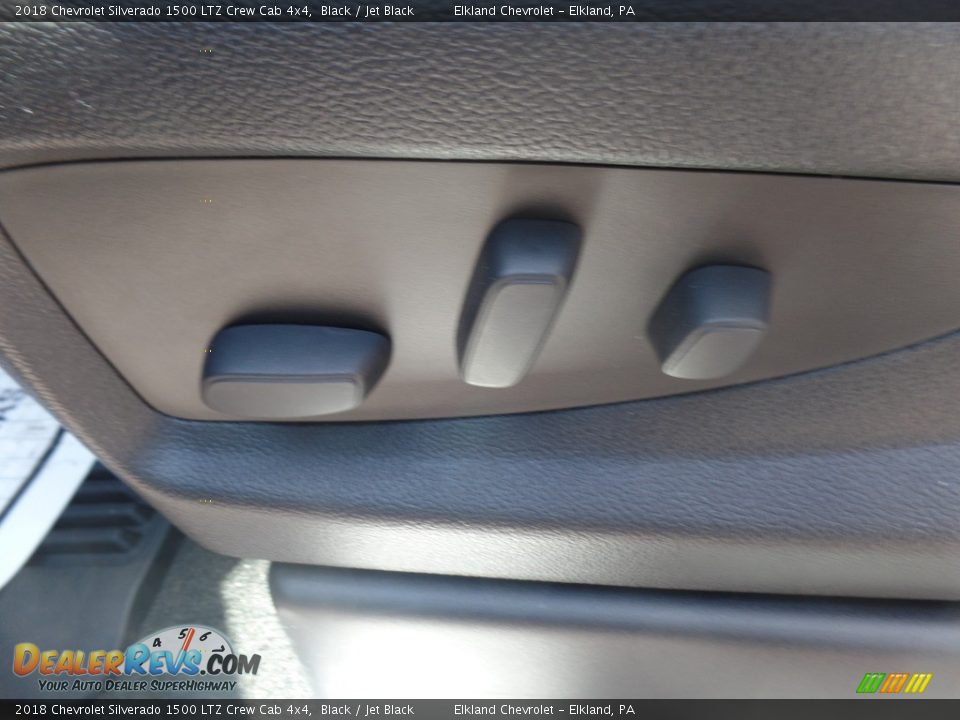 2018 Chevrolet Silverado 1500 LTZ Crew Cab 4x4 Black / Jet Black Photo #25