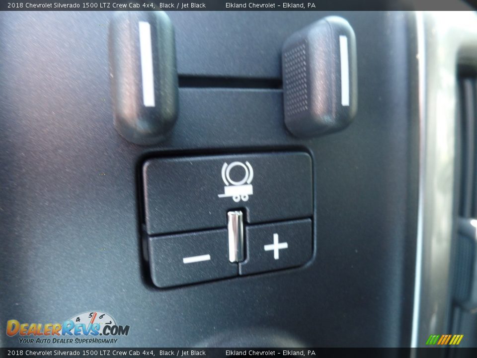 2018 Chevrolet Silverado 1500 LTZ Crew Cab 4x4 Black / Jet Black Photo #26