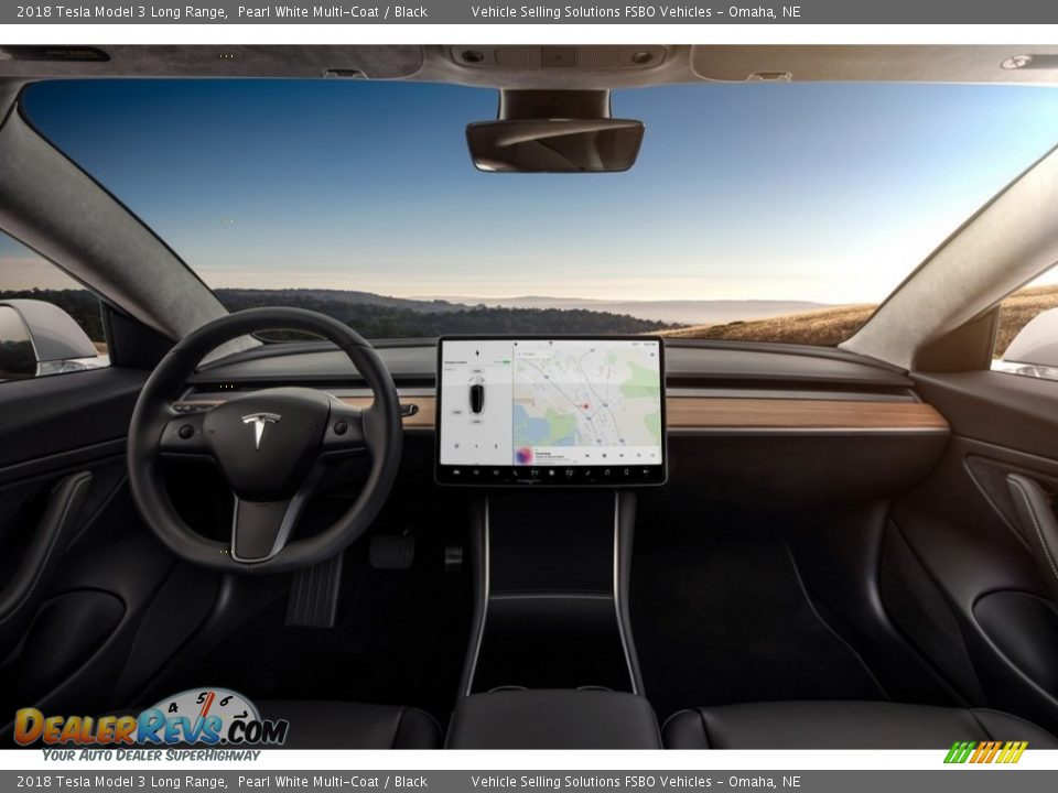 2018 Tesla Model 3 Long Range Pearl White Multi-Coat / Black Photo #5