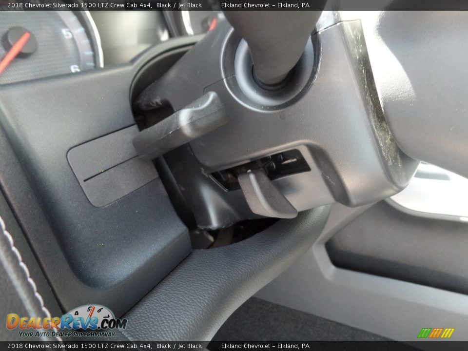 2018 Chevrolet Silverado 1500 LTZ Crew Cab 4x4 Black / Jet Black Photo #28