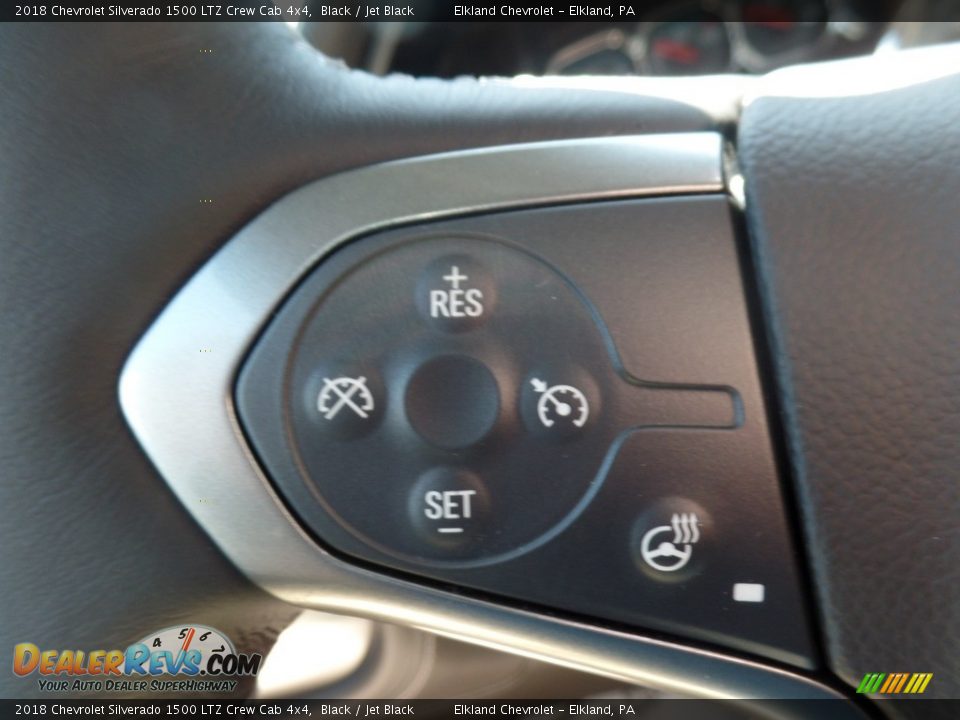2018 Chevrolet Silverado 1500 LTZ Crew Cab 4x4 Black / Jet Black Photo #29