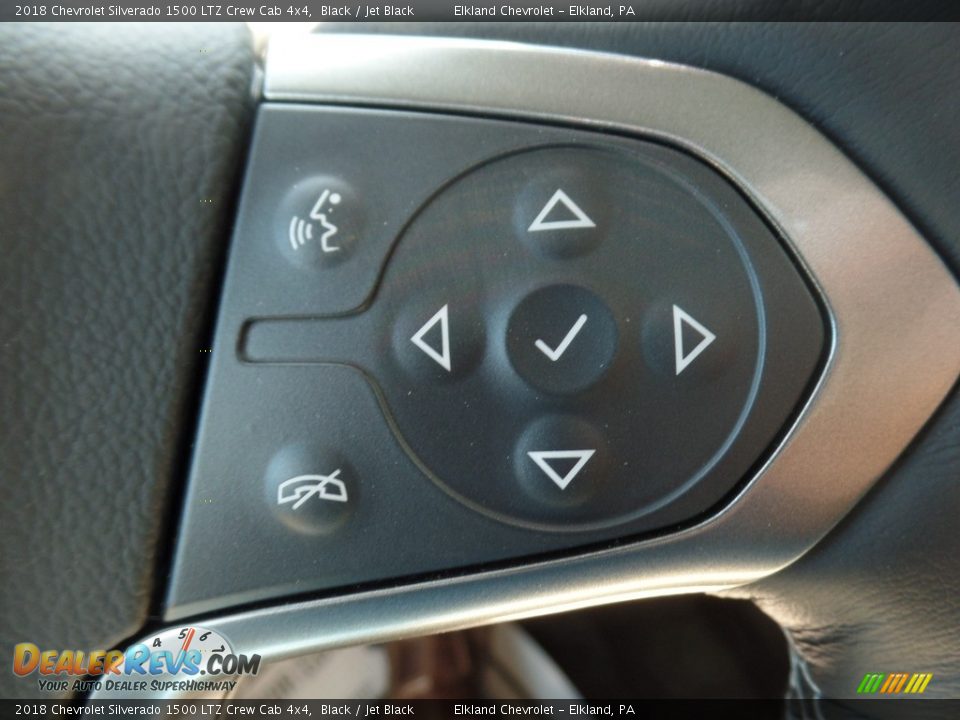 2018 Chevrolet Silverado 1500 LTZ Crew Cab 4x4 Black / Jet Black Photo #30
