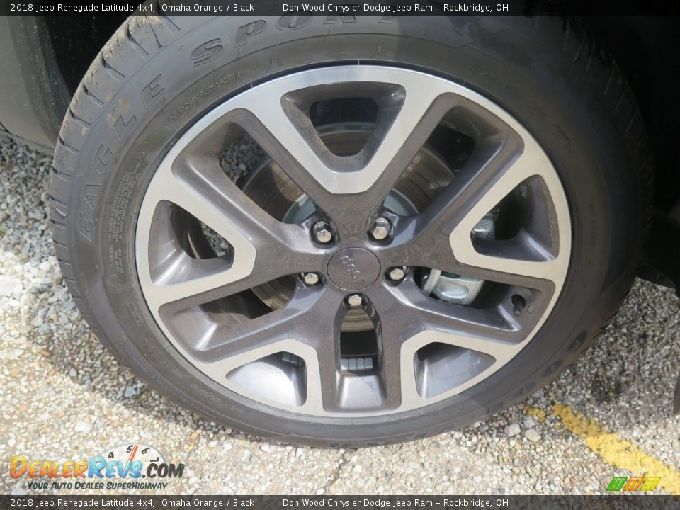 2018 Jeep Renegade Latitude 4x4 Omaha Orange / Black Photo #24