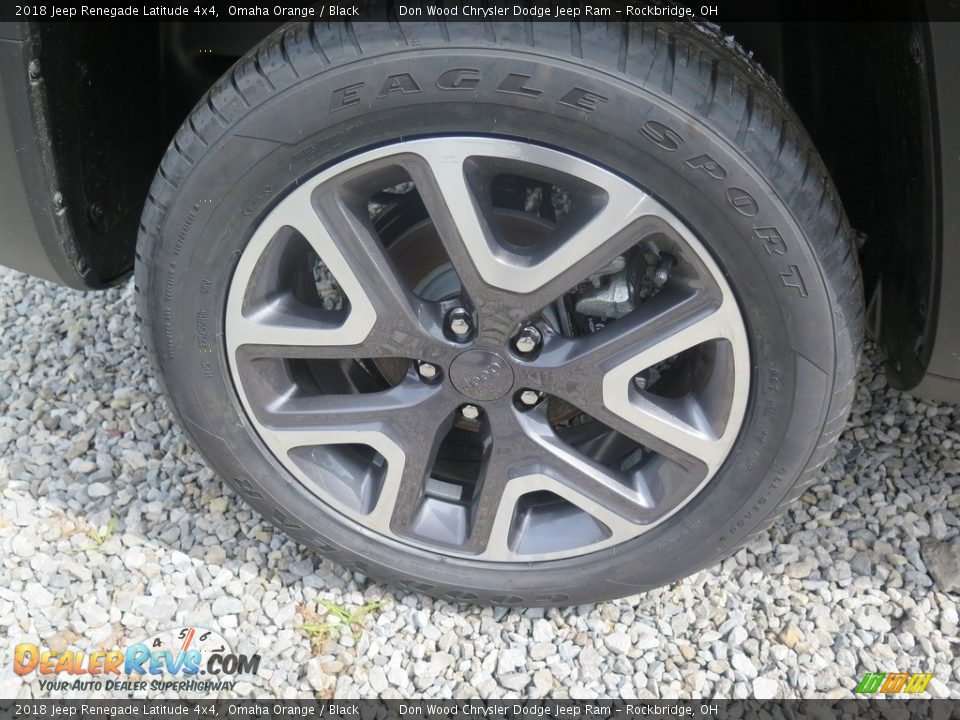 2018 Jeep Renegade Latitude 4x4 Omaha Orange / Black Photo #25