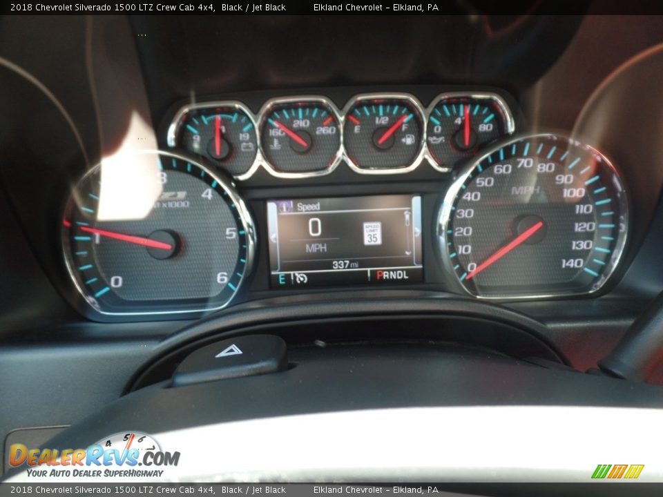 2018 Chevrolet Silverado 1500 LTZ Crew Cab 4x4 Black / Jet Black Photo #32