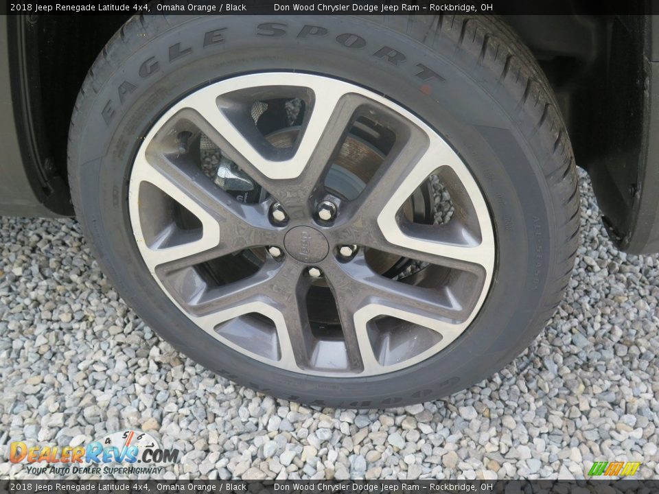 2018 Jeep Renegade Latitude 4x4 Omaha Orange / Black Photo #26