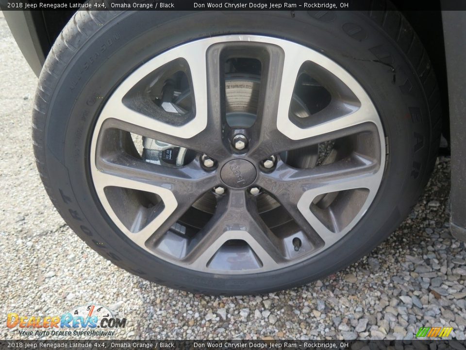 2018 Jeep Renegade Latitude 4x4 Omaha Orange / Black Photo #27