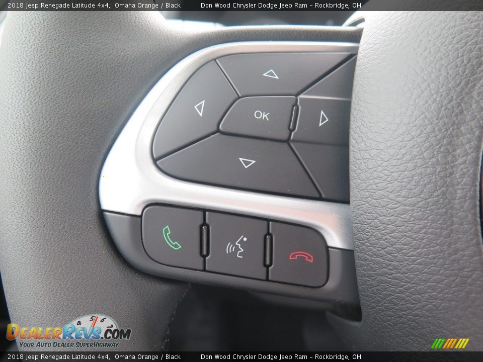 2018 Jeep Renegade Latitude 4x4 Omaha Orange / Black Photo #32