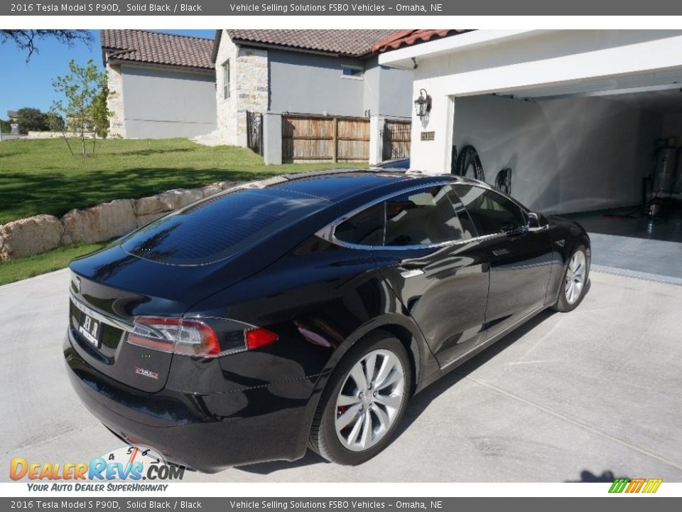 2016 Tesla Model S P90D Solid Black / Black Photo #10