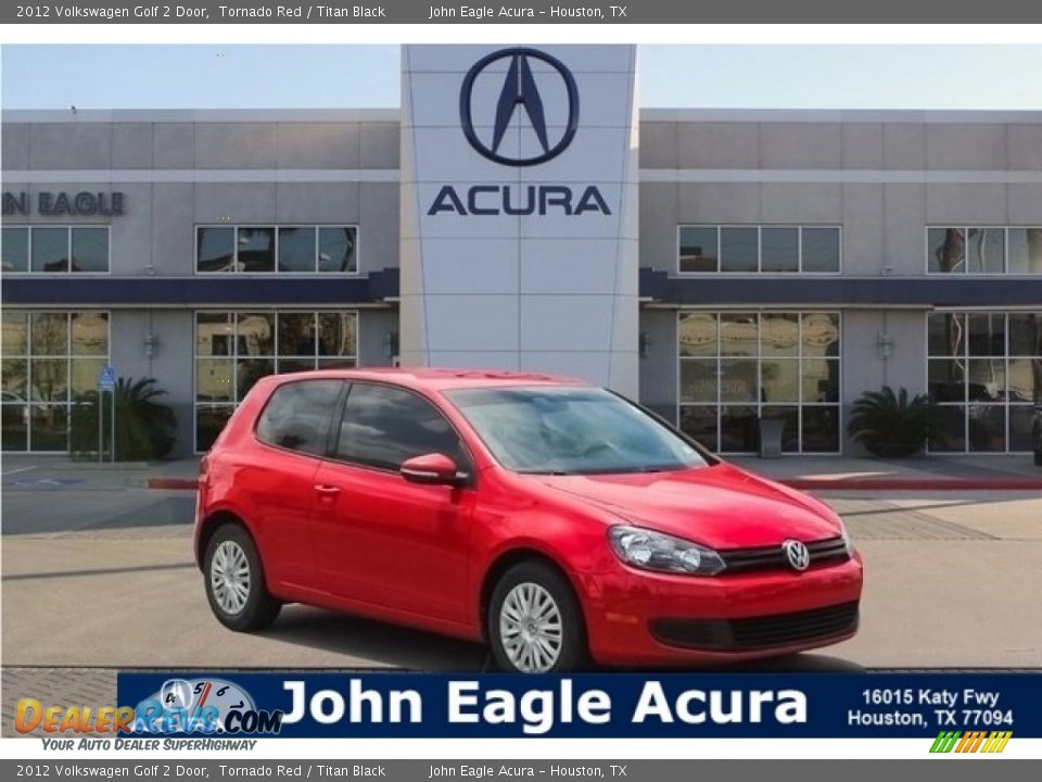 2012 Volkswagen Golf 2 Door Tornado Red / Titan Black Photo #1