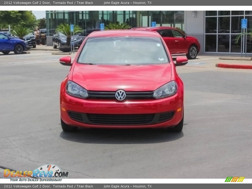2012 Volkswagen Golf 2 Door Tornado Red / Titan Black Photo #2