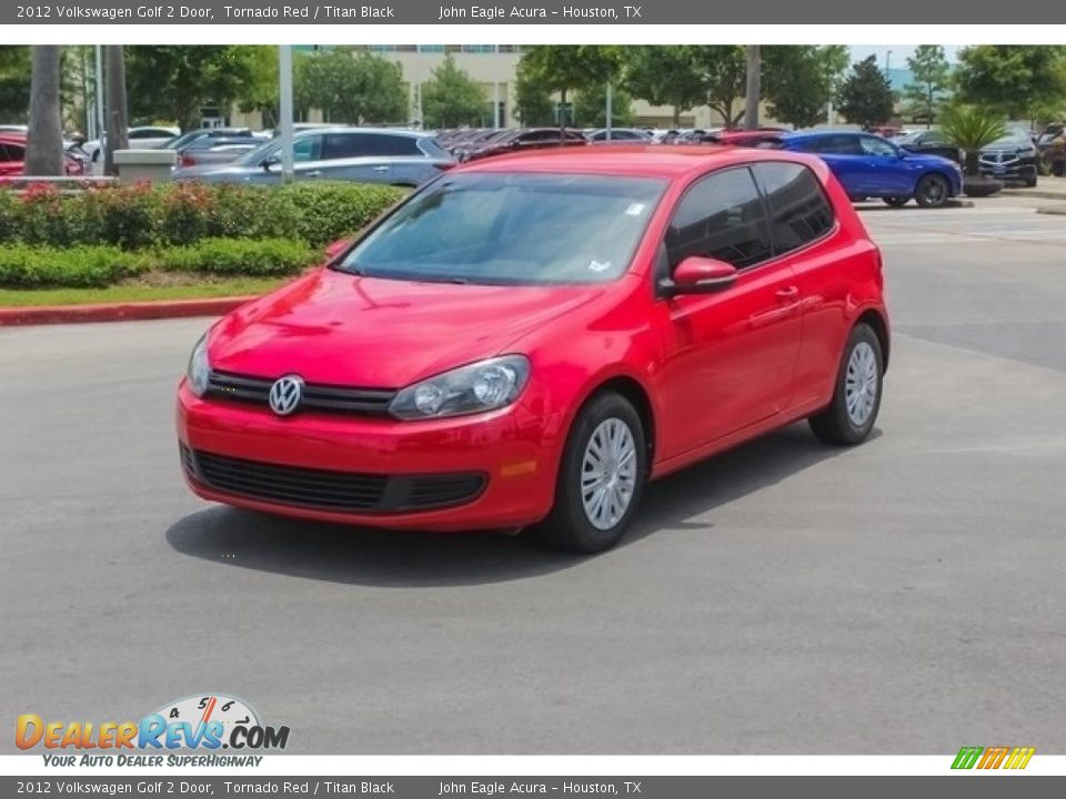 2012 Volkswagen Golf 2 Door Tornado Red / Titan Black Photo #3
