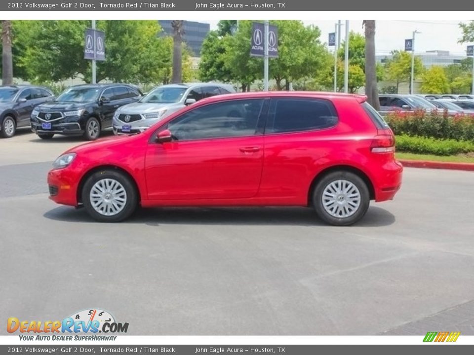 2012 Volkswagen Golf 2 Door Tornado Red / Titan Black Photo #4