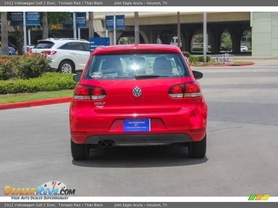 2012 Volkswagen Golf 2 Door Tornado Red / Titan Black Photo #6