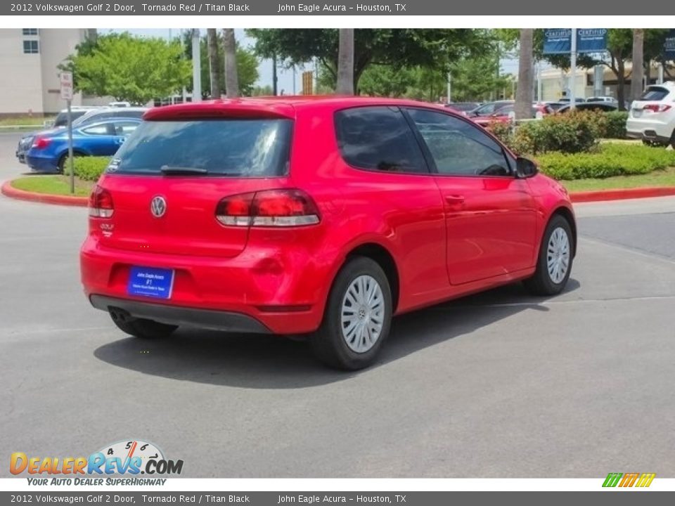 2012 Volkswagen Golf 2 Door Tornado Red / Titan Black Photo #7