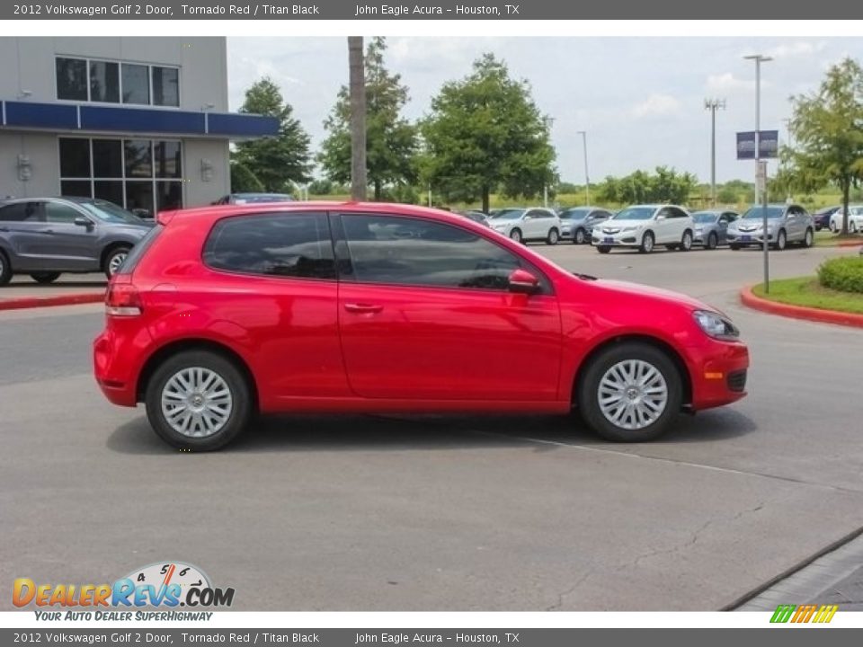 2012 Volkswagen Golf 2 Door Tornado Red / Titan Black Photo #8