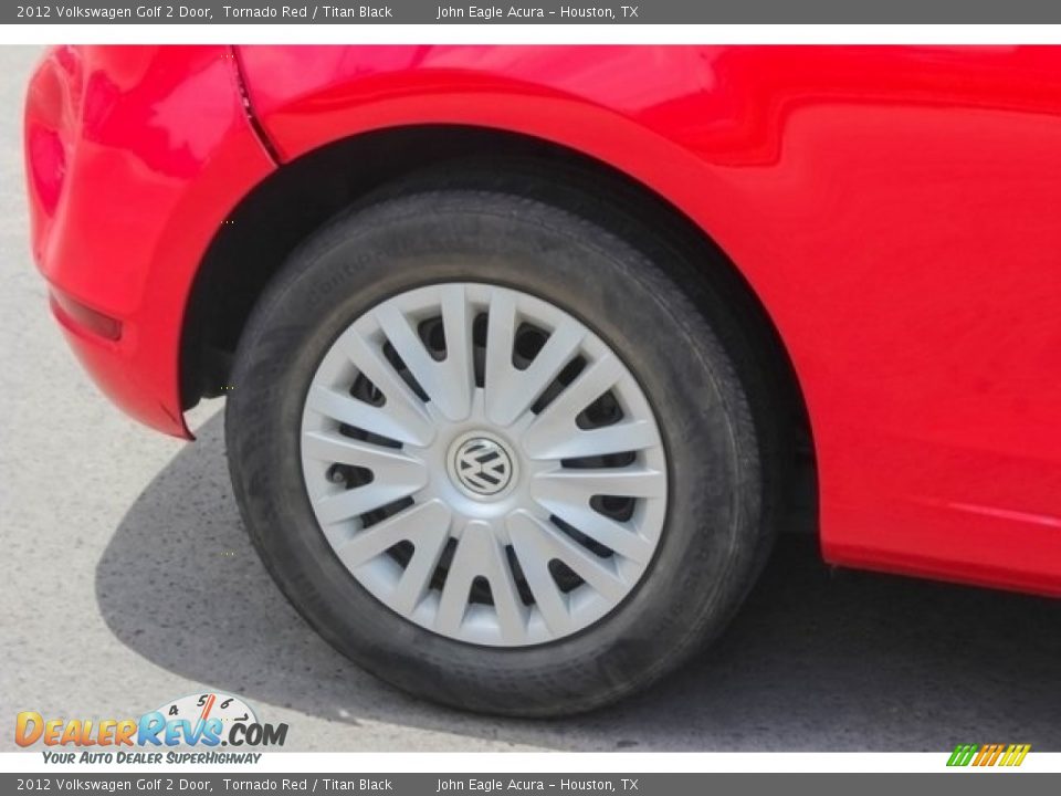 2012 Volkswagen Golf 2 Door Tornado Red / Titan Black Photo #12