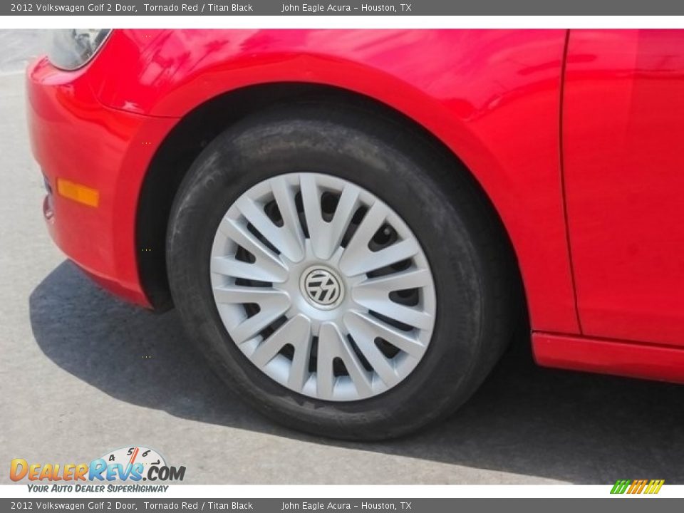 2012 Volkswagen Golf 2 Door Tornado Red / Titan Black Photo #13