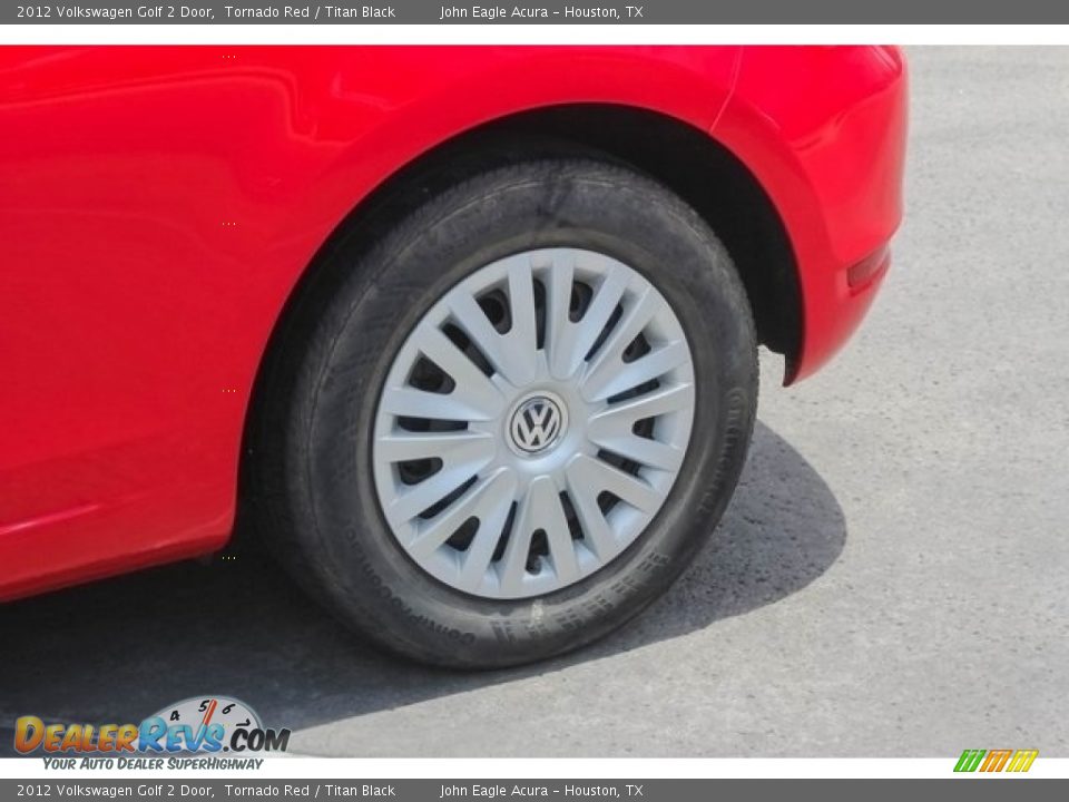 2012 Volkswagen Golf 2 Door Tornado Red / Titan Black Photo #14
