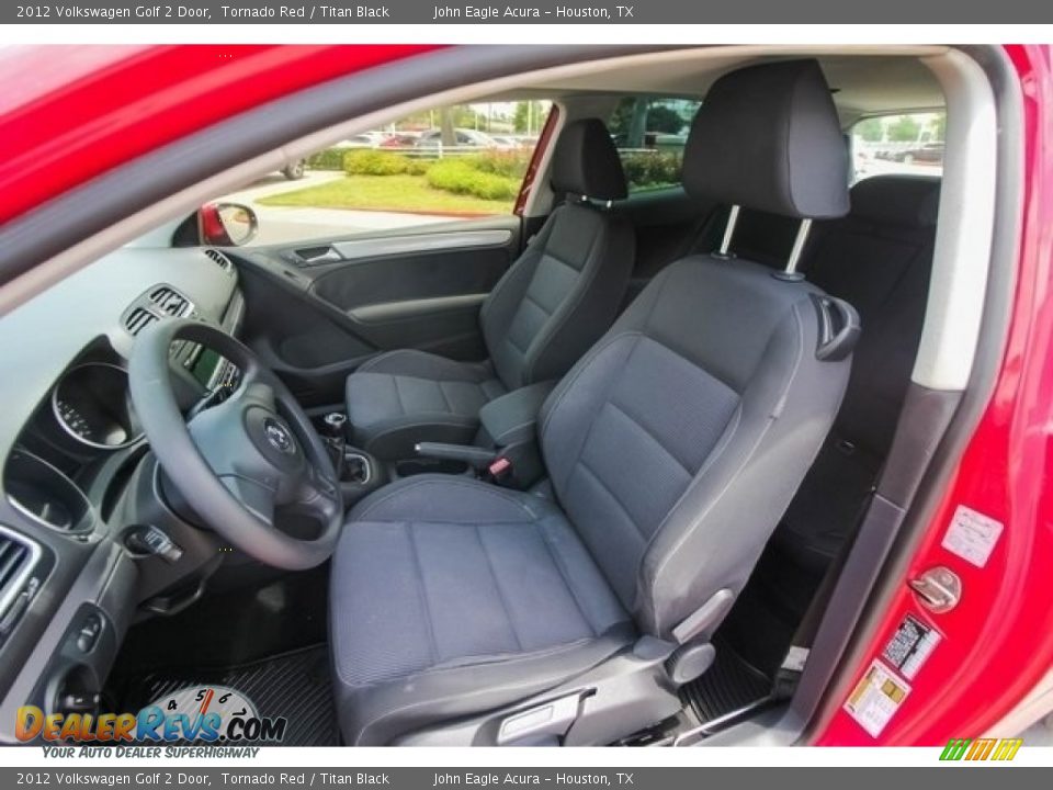 2012 Volkswagen Golf 2 Door Tornado Red / Titan Black Photo #18