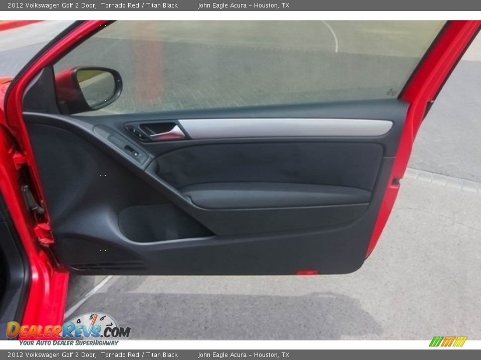 2012 Volkswagen Golf 2 Door Tornado Red / Titan Black Photo #19