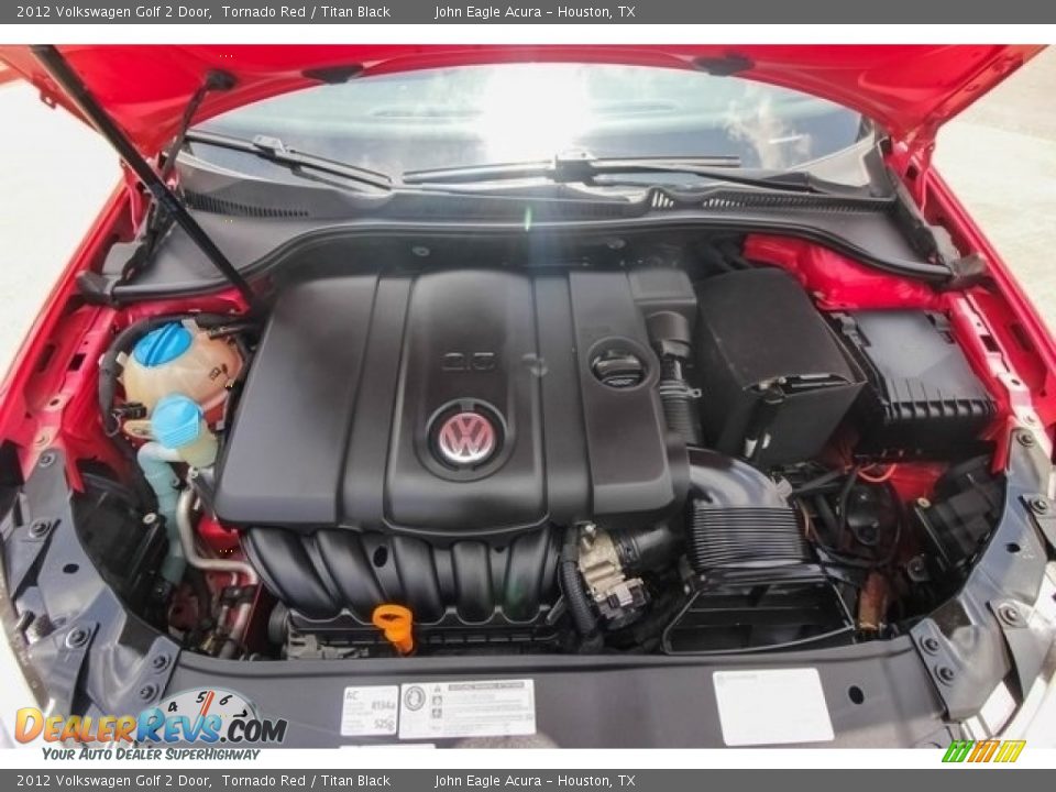 2012 Volkswagen Golf 2 Door Tornado Red / Titan Black Photo #21