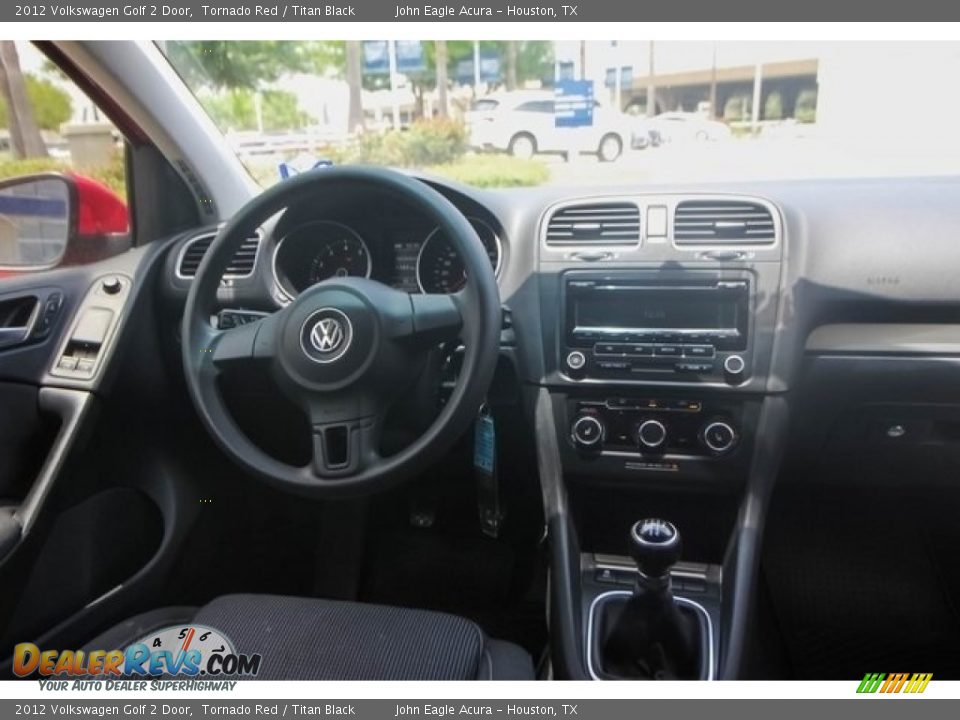 2012 Volkswagen Golf 2 Door Tornado Red / Titan Black Photo #23