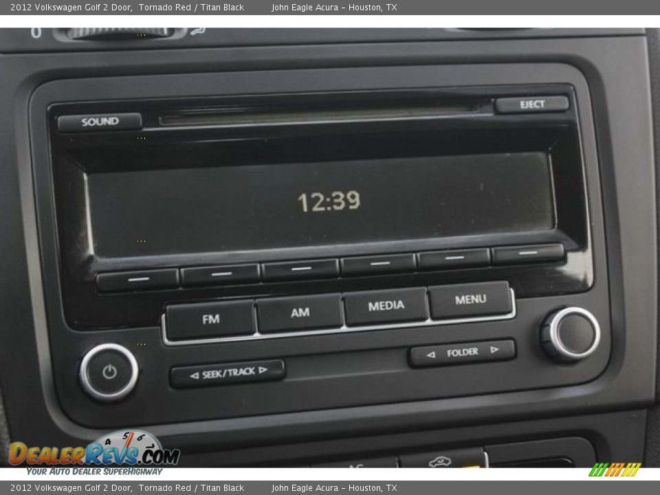 2012 Volkswagen Golf 2 Door Tornado Red / Titan Black Photo #26