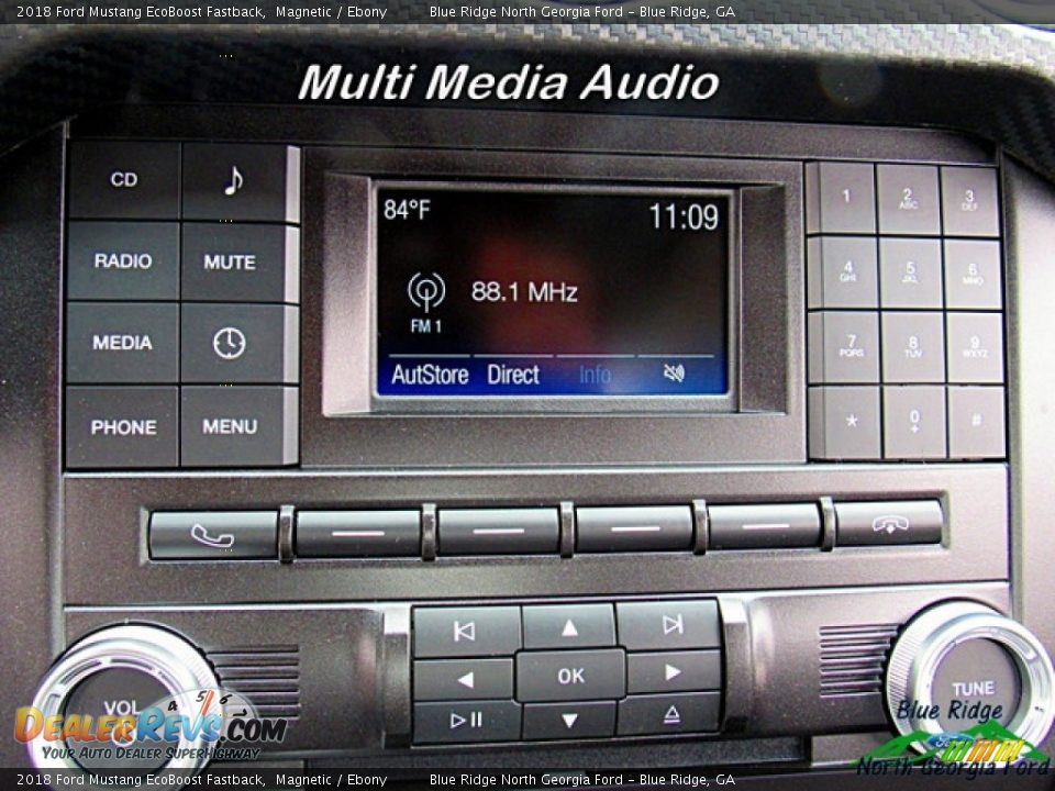 2018 Ford Mustang EcoBoost Fastback Magnetic / Ebony Photo #17