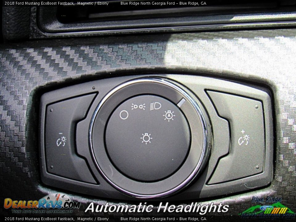 2018 Ford Mustang EcoBoost Fastback Magnetic / Ebony Photo #20