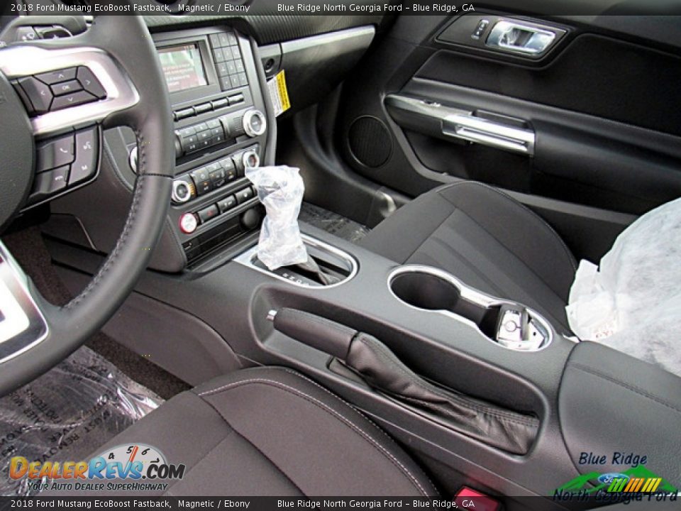 2018 Ford Mustang EcoBoost Fastback Magnetic / Ebony Photo #21