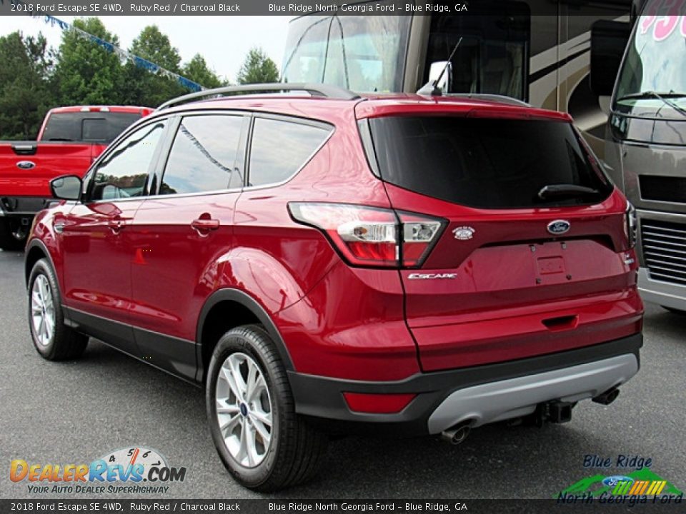 2018 Ford Escape SE 4WD Ruby Red / Charcoal Black Photo #3