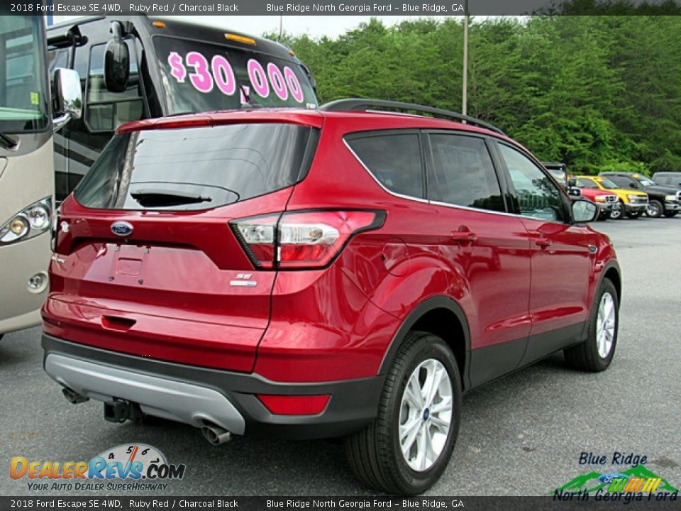 2018 Ford Escape SE 4WD Ruby Red / Charcoal Black Photo #5