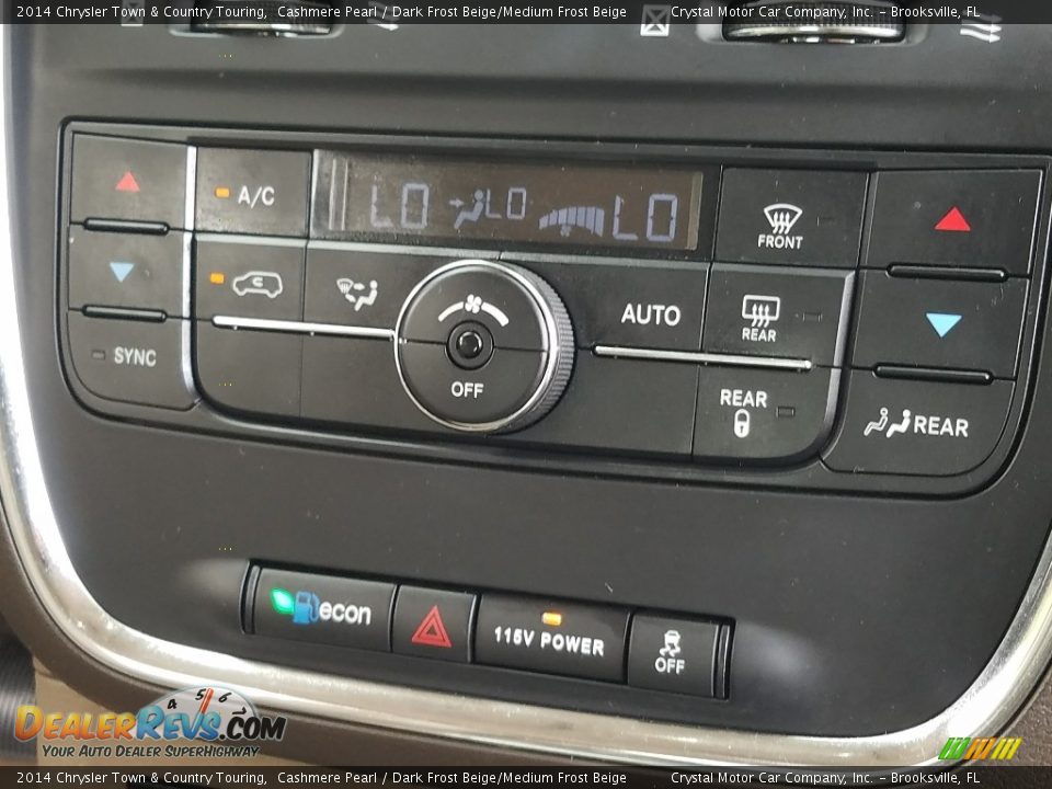 2014 Chrysler Town & Country Touring Cashmere Pearl / Dark Frost Beige/Medium Frost Beige Photo #18