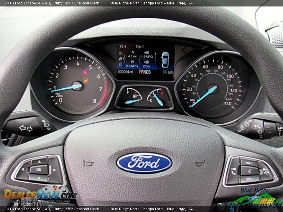 2018 Ford Escape SE 4WD Ruby Red / Charcoal Black Photo #14