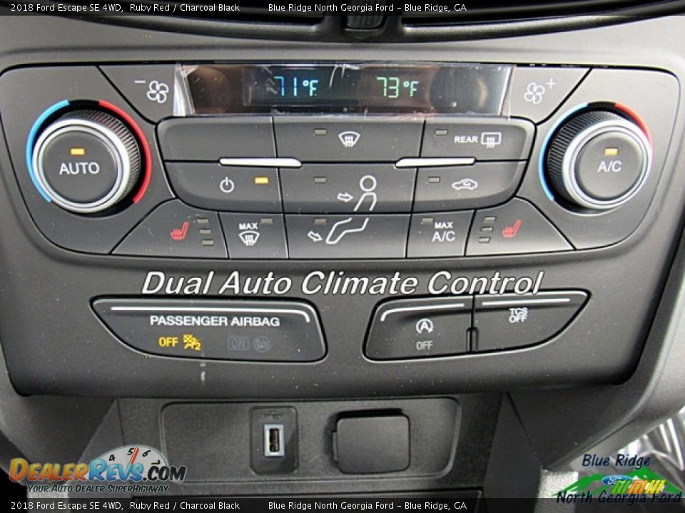 2018 Ford Escape SE 4WD Ruby Red / Charcoal Black Photo #18