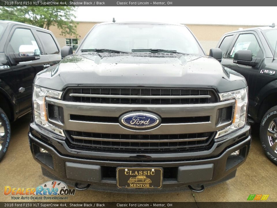 2018 Ford F150 XLT SuperCrew 4x4 Shadow Black / Black Photo #2