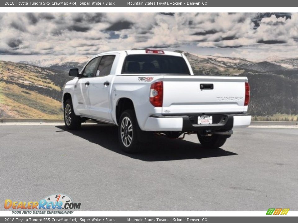 2018 Toyota Tundra SR5 CrewMax 4x4 Super White / Black Photo #3