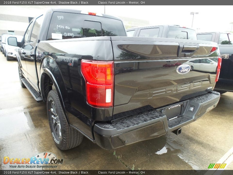 2018 Ford F150 XLT SuperCrew 4x4 Shadow Black / Black Photo #3