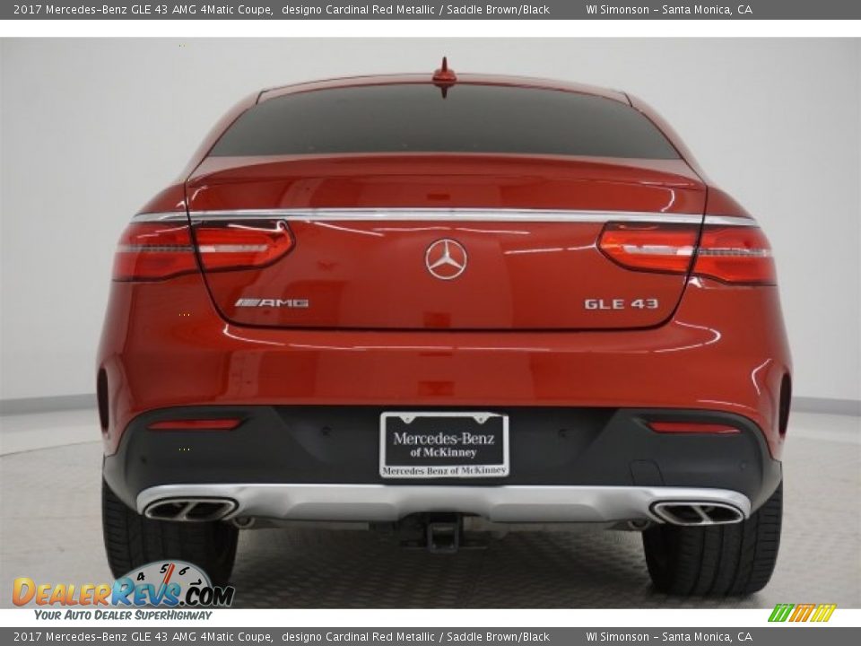 2017 Mercedes-Benz GLE 43 AMG 4Matic Coupe designo Cardinal Red Metallic / Saddle Brown/Black Photo #6