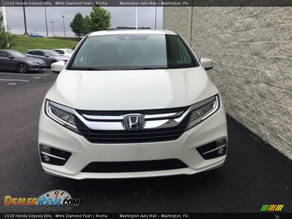 2018 Honda Odyssey Elite White Diamond Pearl / Mocha Photo #2