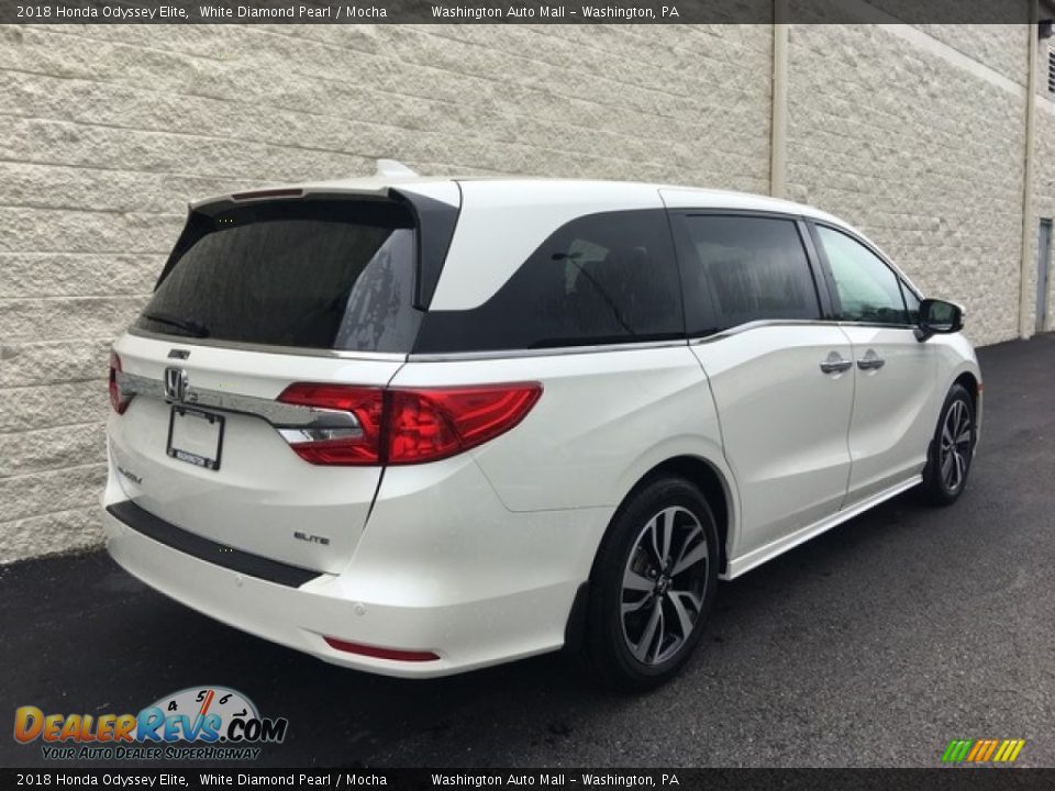 2018 Honda Odyssey Elite White Diamond Pearl / Mocha Photo #4