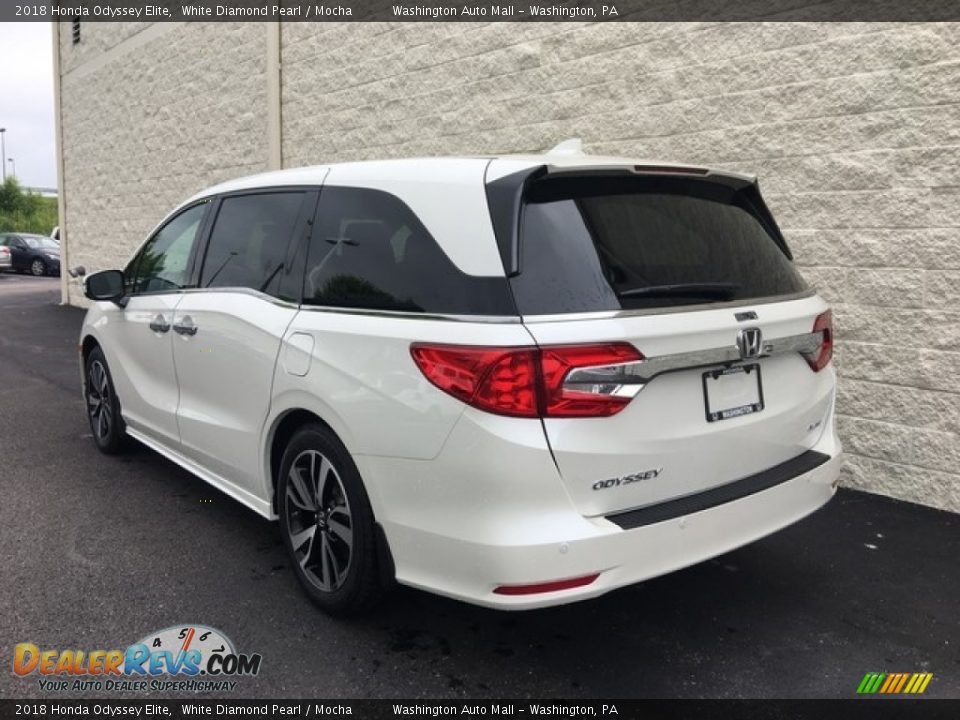 2018 Honda Odyssey Elite White Diamond Pearl / Mocha Photo #6
