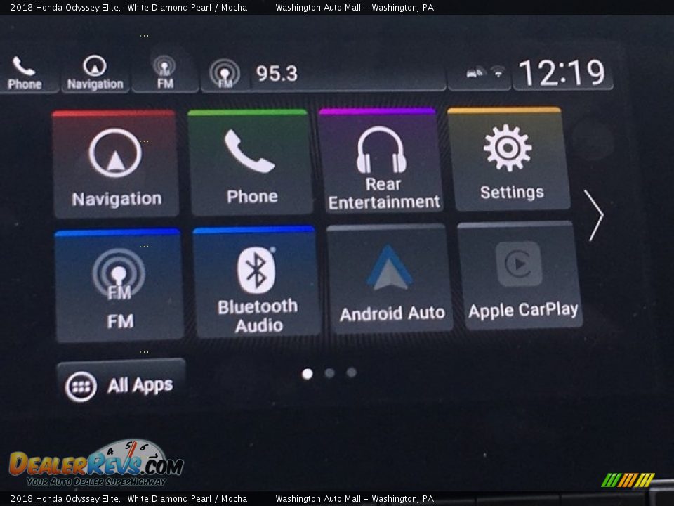 2018 Honda Odyssey Elite White Diamond Pearl / Mocha Photo #17