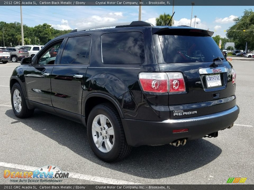 2012 GMC Acadia SL Carbon Black Metallic / Ebony Photo #3