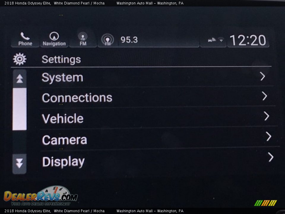 2018 Honda Odyssey Elite White Diamond Pearl / Mocha Photo #20