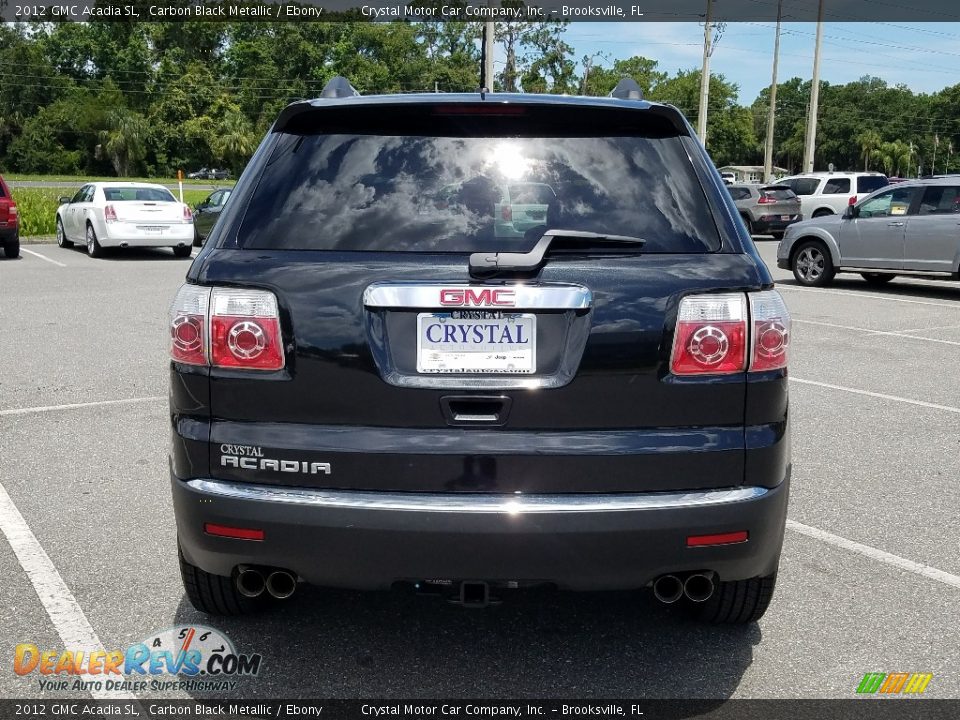 2012 GMC Acadia SL Carbon Black Metallic / Ebony Photo #4