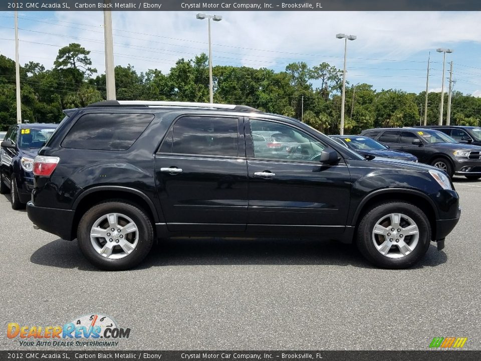 2012 GMC Acadia SL Carbon Black Metallic / Ebony Photo #6