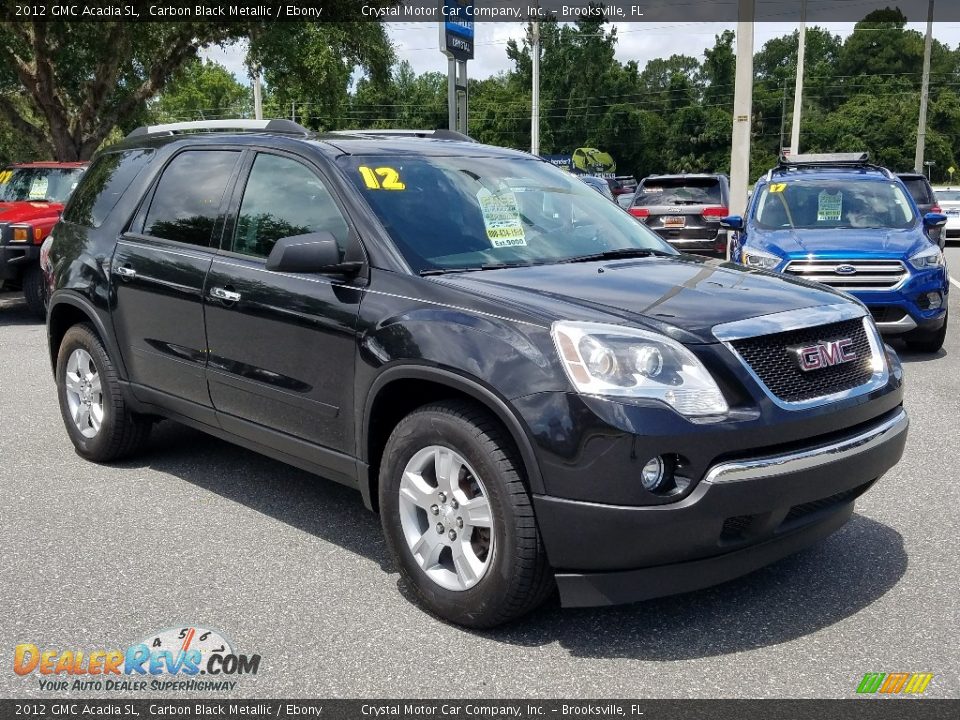 2012 GMC Acadia SL Carbon Black Metallic / Ebony Photo #7